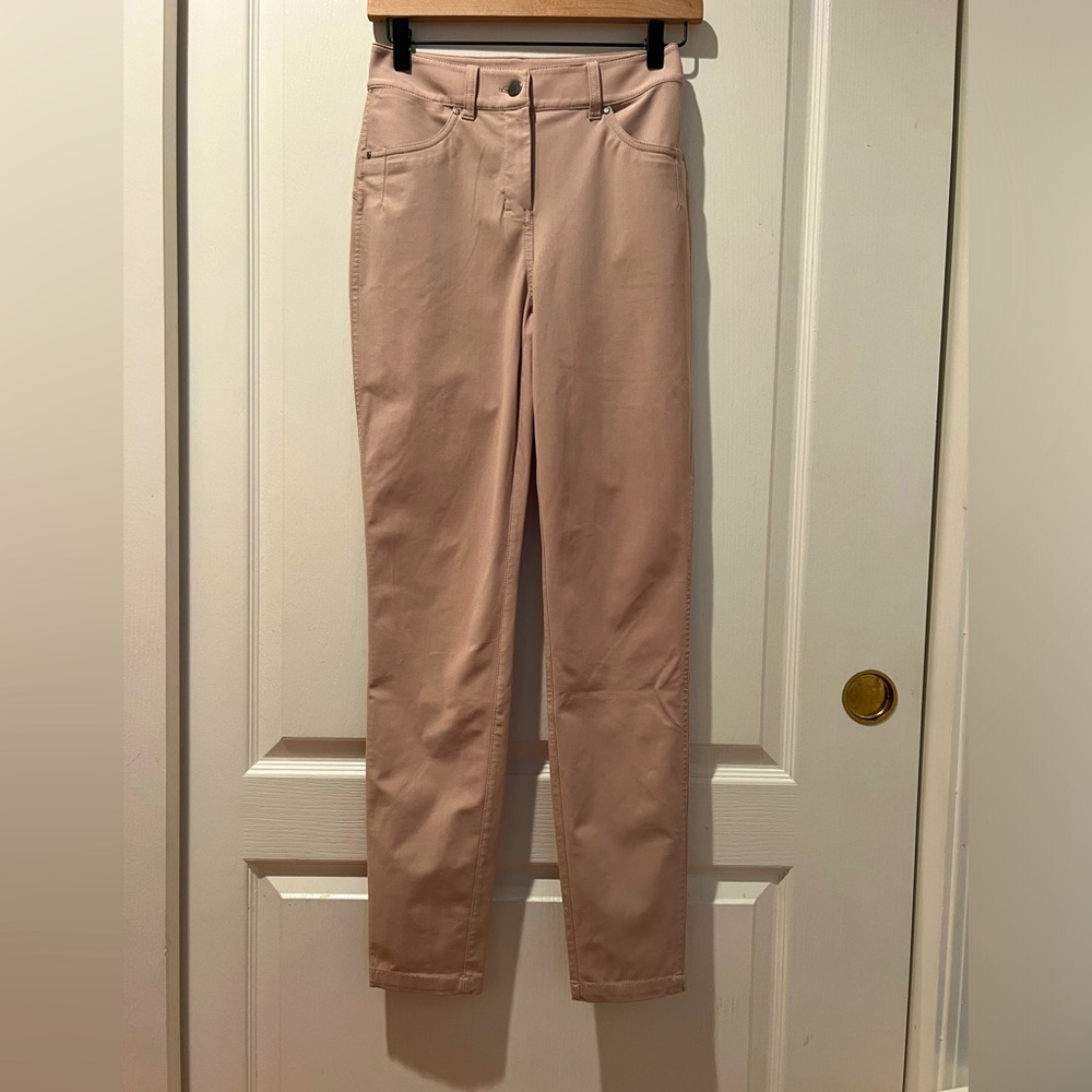 LULULEMON City Sleek 5 Pocket High Rise Pant Beige Size 2